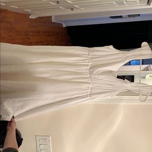 White below the knee dress